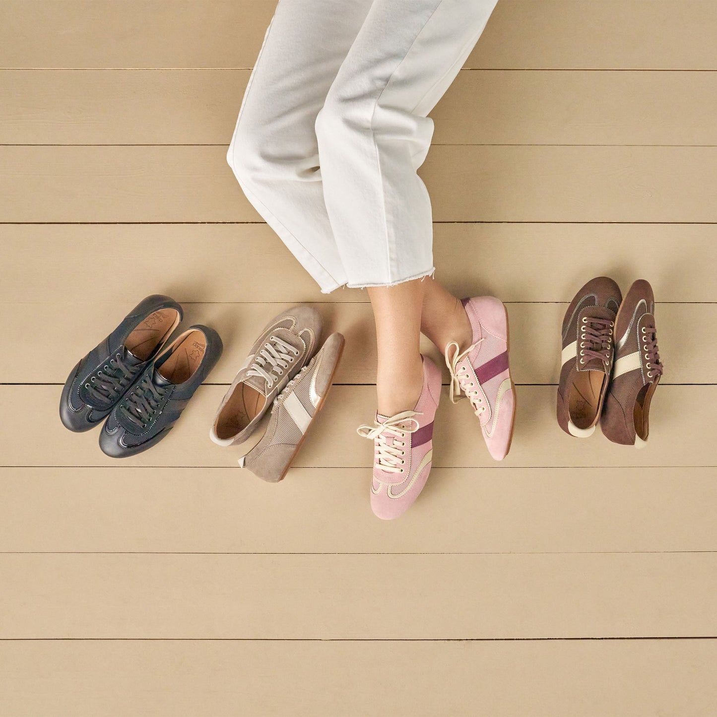 Milana Taupe/Gold Suede