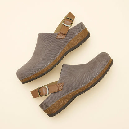 Merrin Stone Embossed Suede
