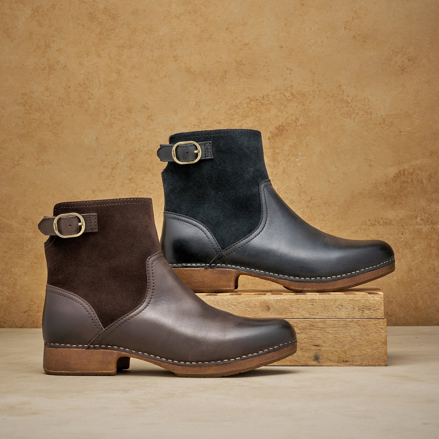 Monique Black Burnished Calf