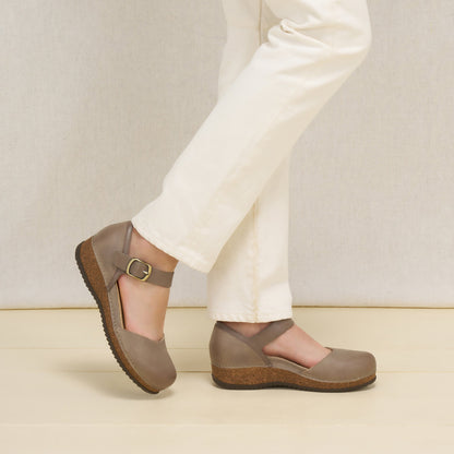 Mae Taupe Suede